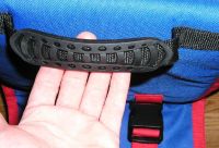 top handle, blue