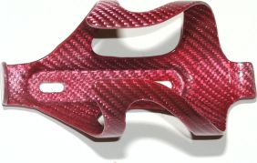 Pink glass fiber carbon water bottle cage