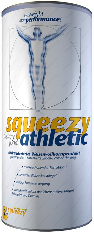 Squeezy Athletic Weight Loss Drink, Probiotic Wheat 